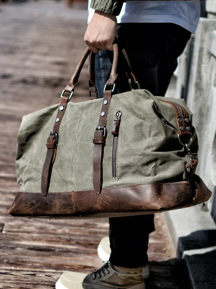 Bolso de Viaje Kingsley en Lona y Cuero