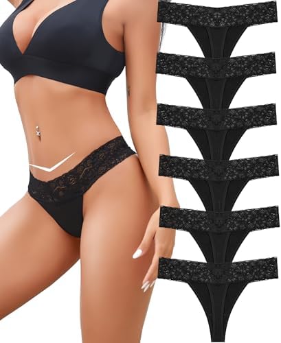 Pack de Tangas de Algodón Elástico | Lencería Sexy con Encaje Suave