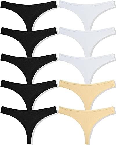 Pack de 10 tangas de algodón para mujer, ropa interior sexy, lencería, pack múltiple tallas S-XL, multicolor