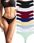 Pack de 10 tangas de algodón para mujer, ropa interior sexy, lencería, pack múltiple tallas S-XL, multicolor