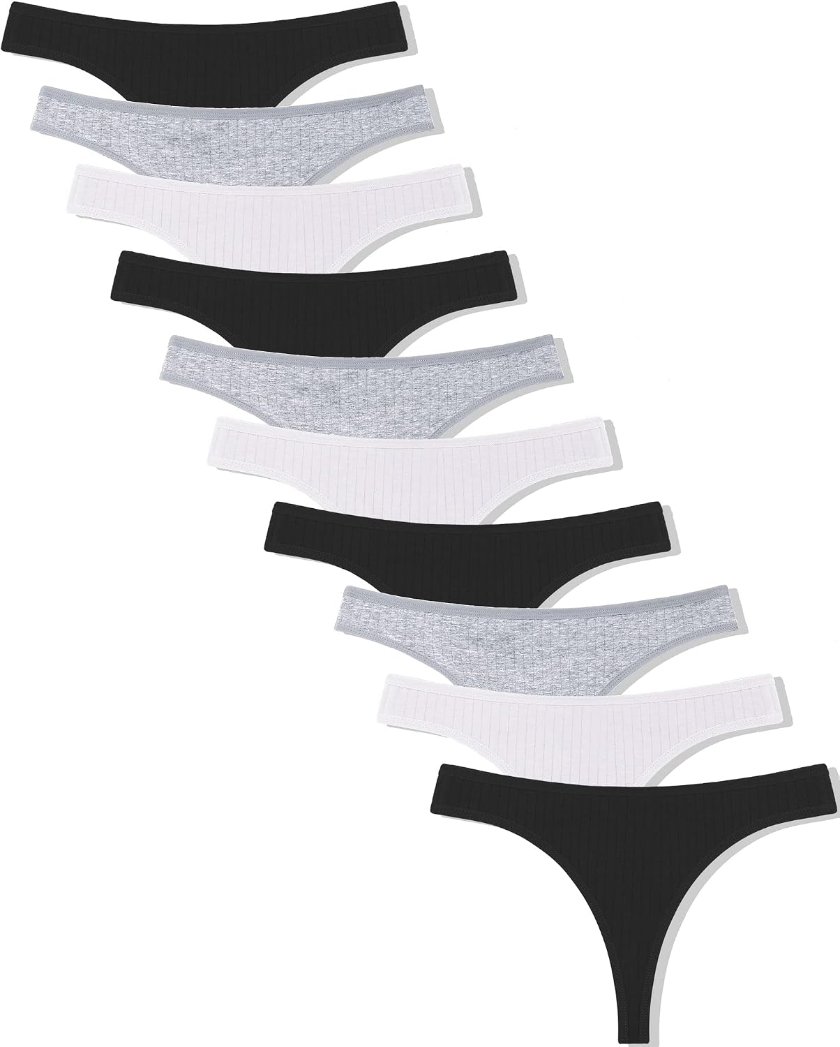 Pack de 10 tangas de algodón para mujer, ropa interior sexy, lencería, pack múltiple tallas S-XL, multicolor