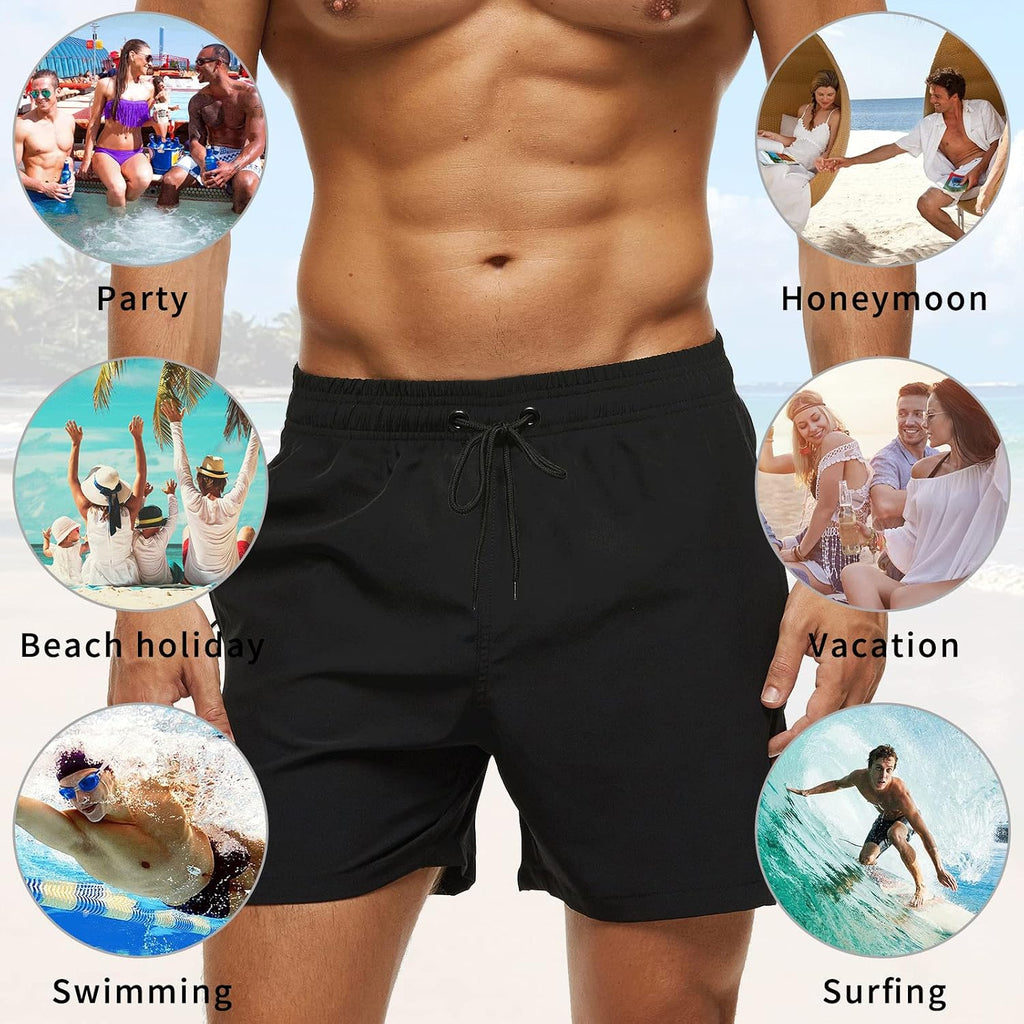 Bañador de hombre de secado rápido con forro de malla. Bañador de verano para hombre, ideal para la playa y el surf