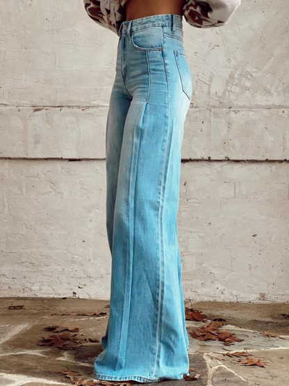 Pantalones holgados y elegantes