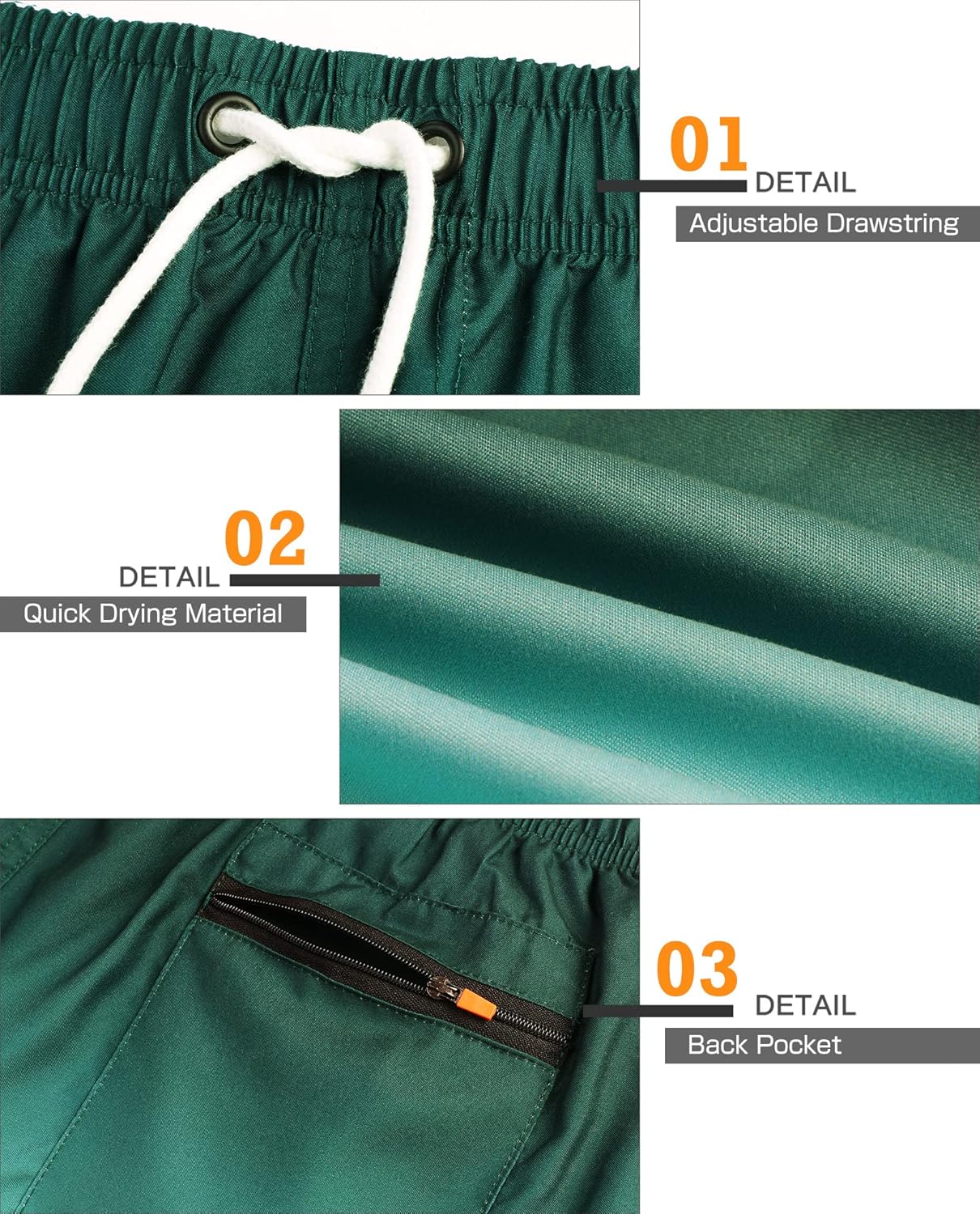 Bañador de hombre de secado rápido, pantalones cortos de playa para navegar, con forro de malla y color degradado
