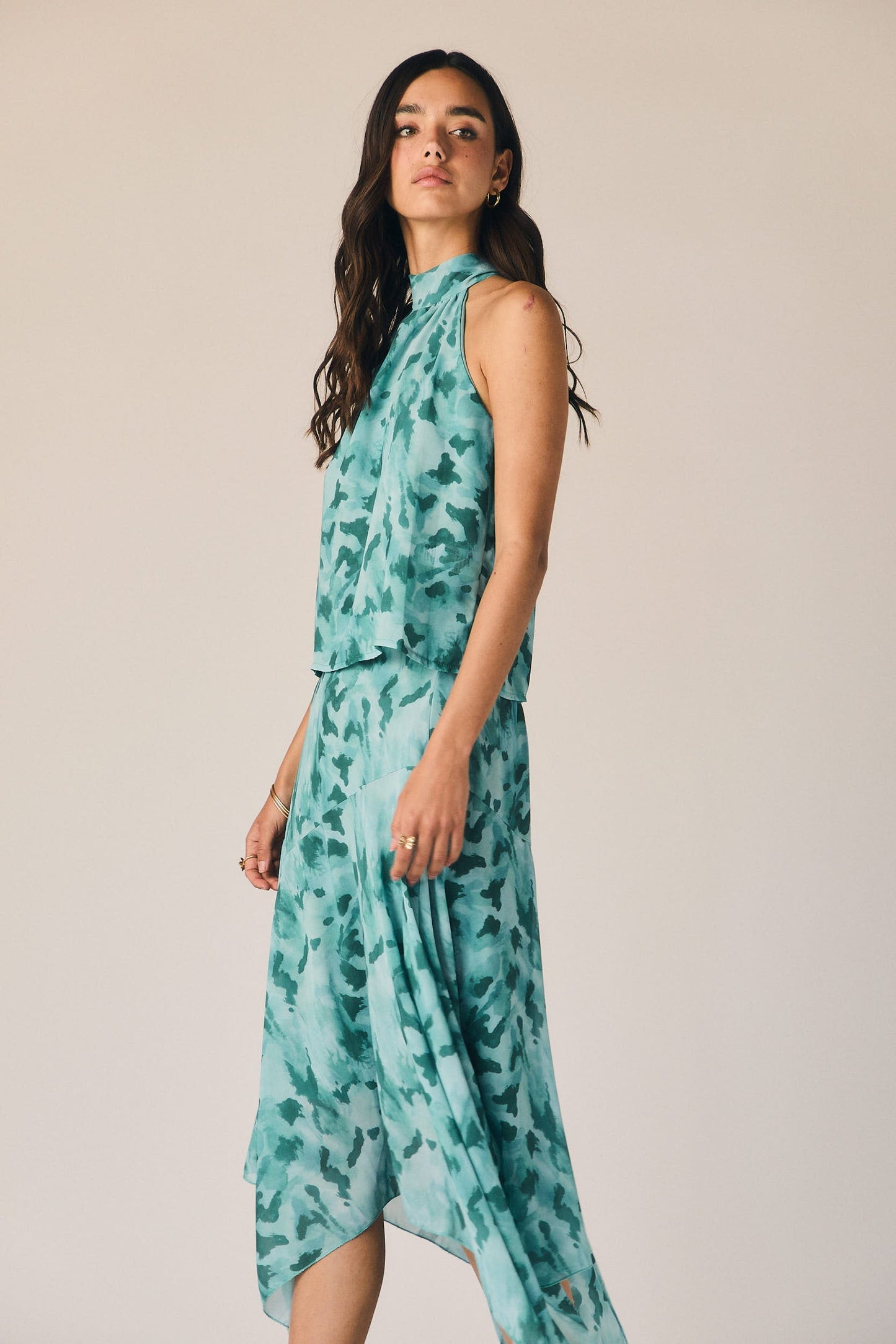 Falda manchas verde
