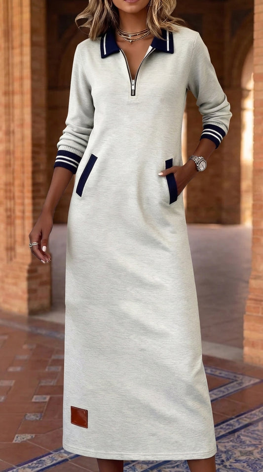 Maria | Vestido con cremallera frontal
