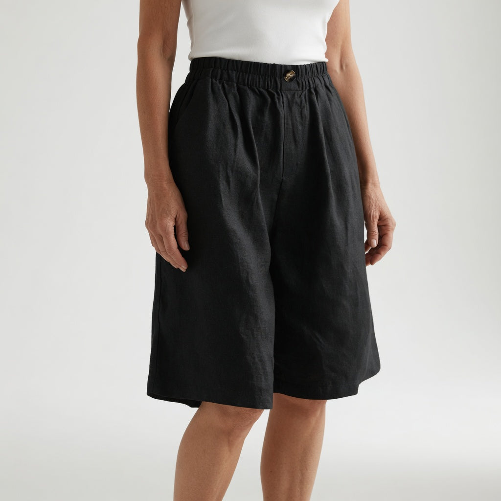 Inés | Shorts de talla grande cómodos con cintura elástica