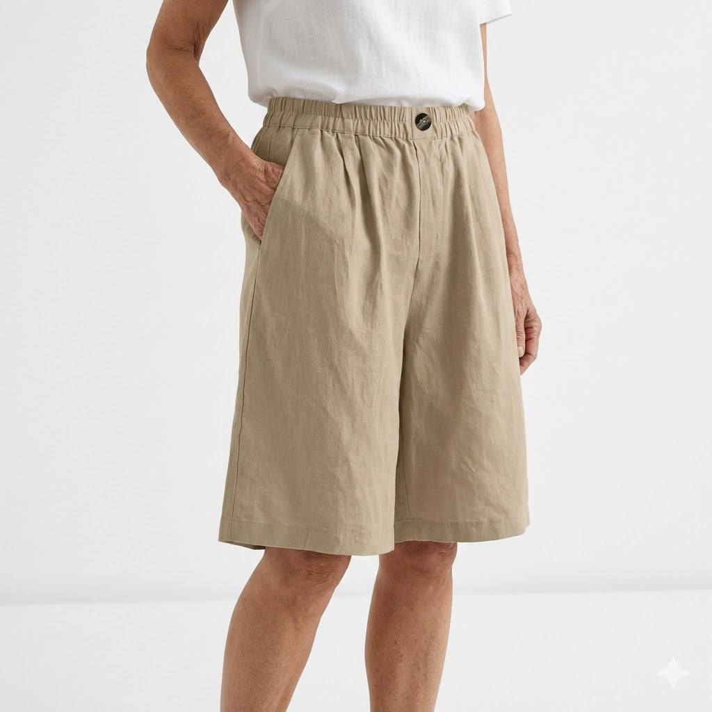 Inés | Shorts de talla grande cómodos con cintura elástica