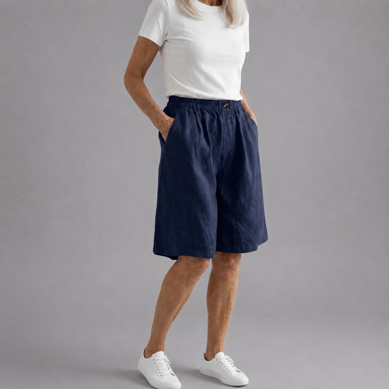 Inés | Shorts de talla grande cómodos con cintura elástica