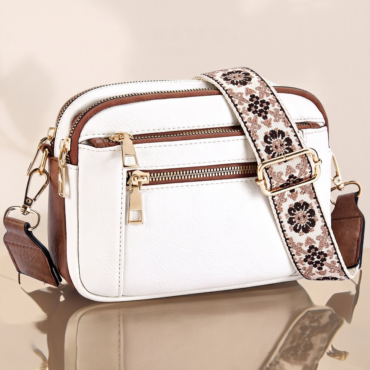 Elena | Bolso de Hombro de Piel Refinada