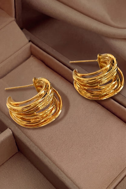 Pendientes de Aro en Forma de C