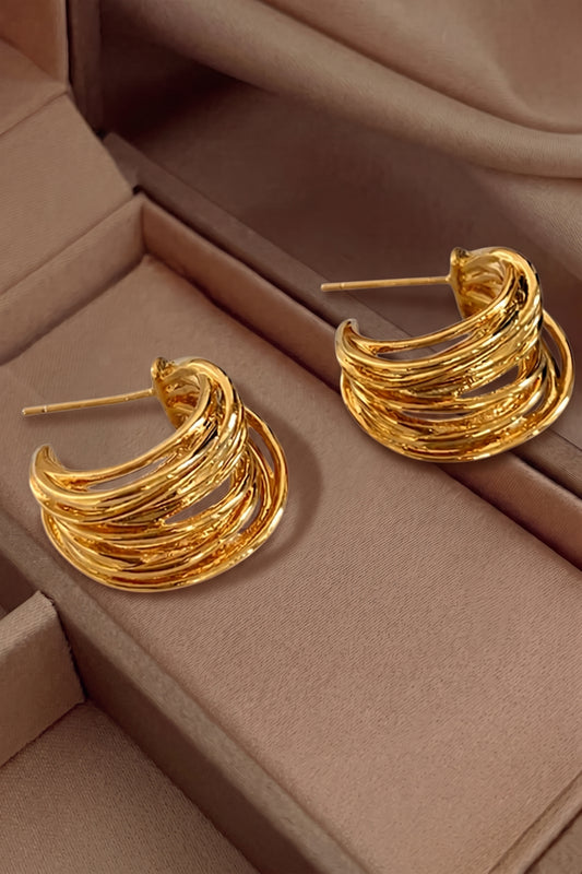 Pendientes de Aro en Forma de C