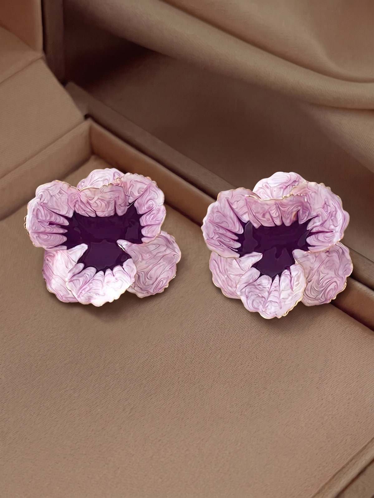 Pendientes Geométricos con Forma de Flor