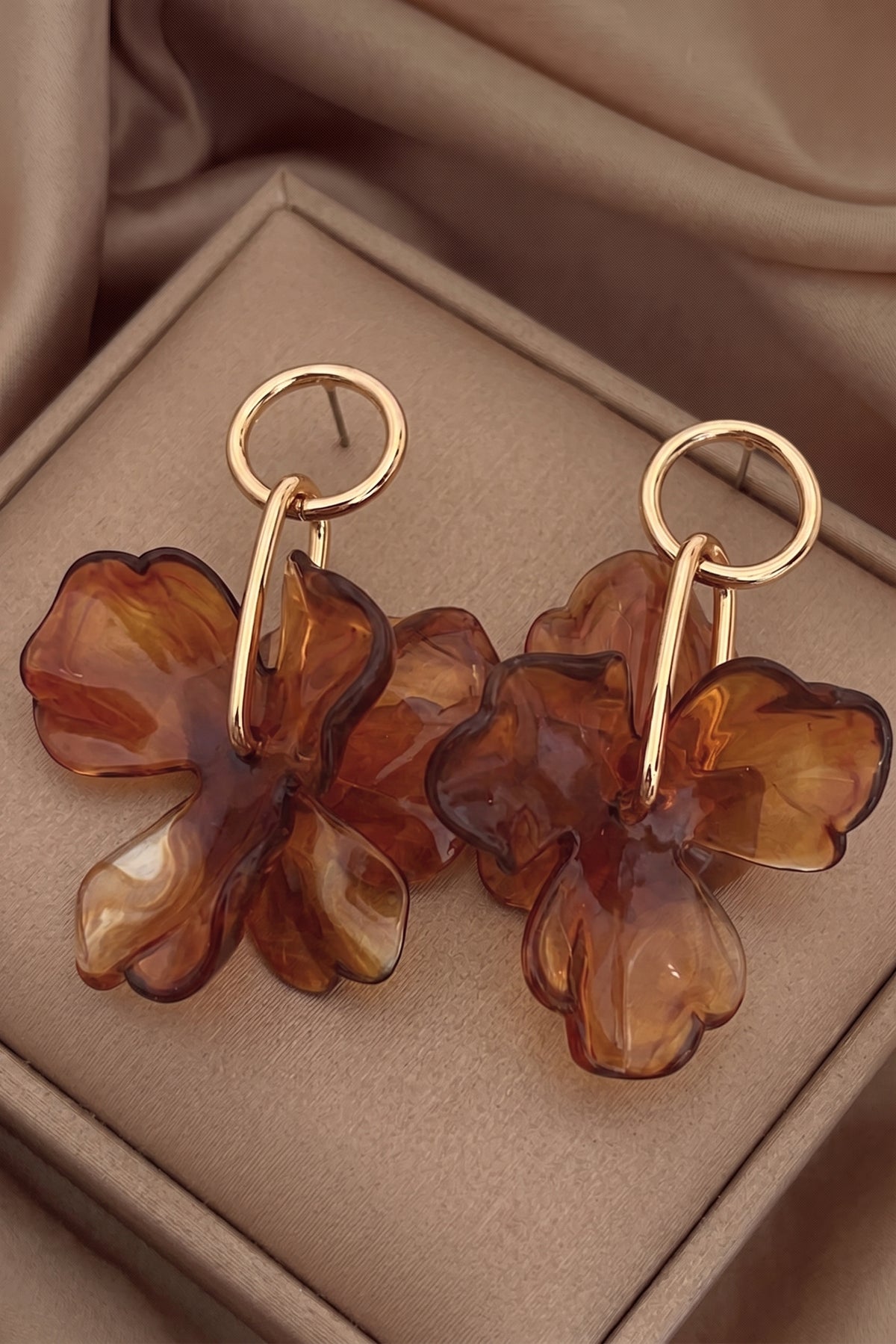 Pendientes con Colgante de Flor