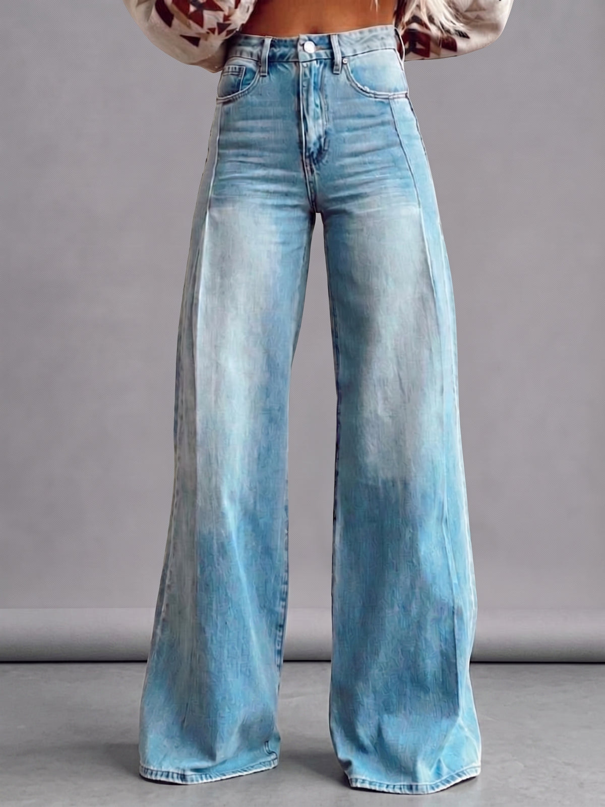 Pantalones holgados y elegantes