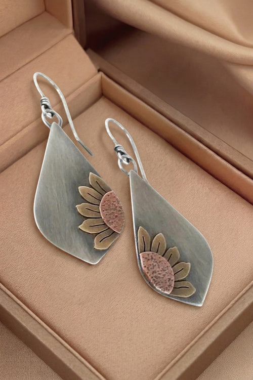 Pendientes Boho con Colgante de Girasol