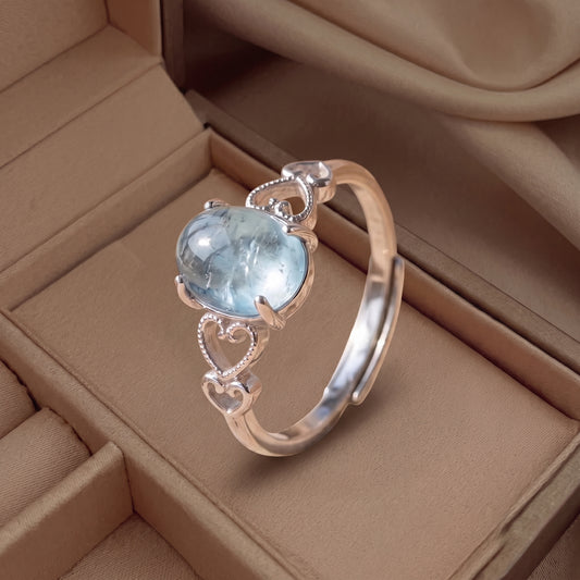 Anillo ajustable de Cristal Mer
