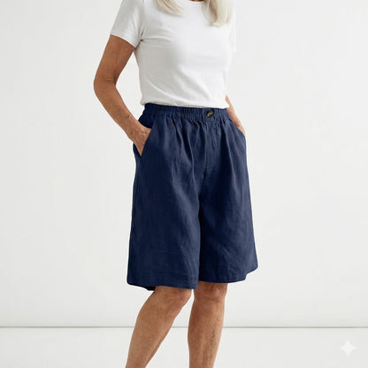 Inés | Shorts de talla grande cómodos con cintura elástica
