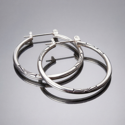 Aros clásicos de plata