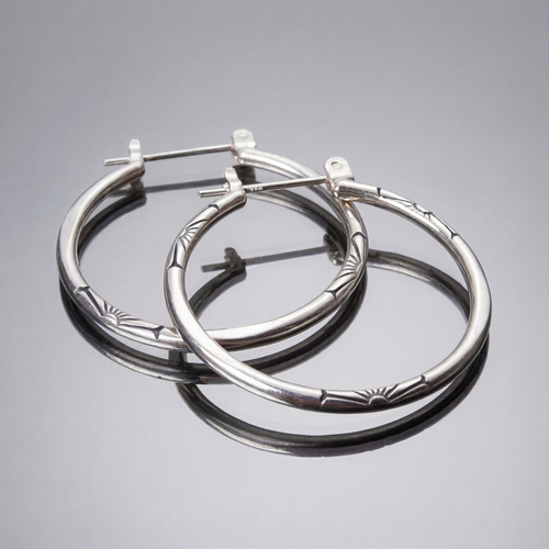 Aros clásicos de plata