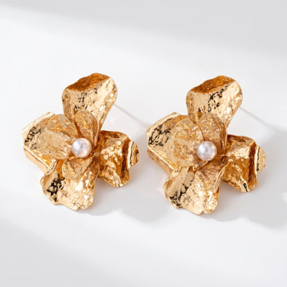 Pendientes Brillantes con Forma de Flor
