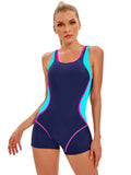 Bañador Profesional de Surf y Natación | Diseño Patchwork para Mujer
