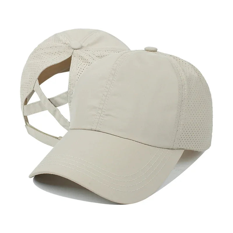 Gorra Deportiva para Coleta Alta | Gorra de Rejilla con Secado Rápido