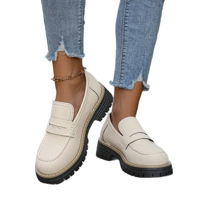 Elsa | Mocasines con plataforma de estilo universitario