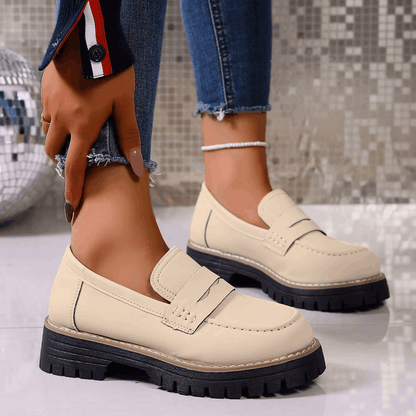 Elsa | Mocasines con plataforma de estilo universitario