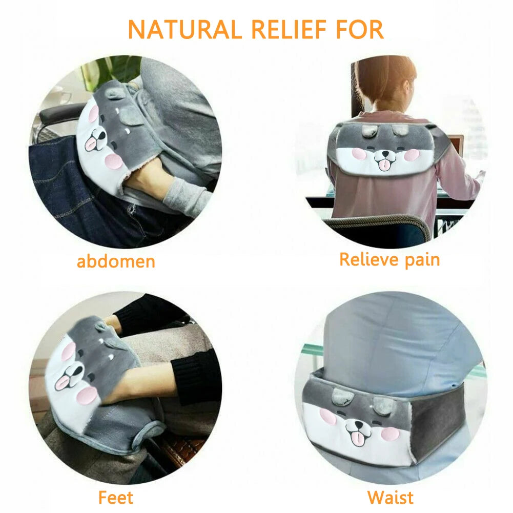 Bolsa para agua caliente para la menstruación, bolsa térmica, funda de felpa para calentar en el microondas, cinturón abdominal, funda térmica para la cintura, bolsa para botella de agua caliente