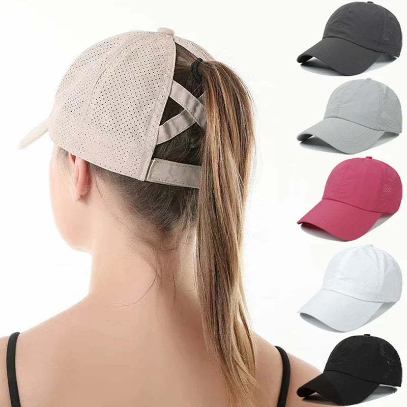 Gorra Deportiva para Coleta Alta | Gorra de Rejilla con Secado Rápido