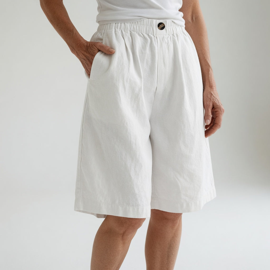Inés | Shorts de talla grande cómodos con cintura elástica