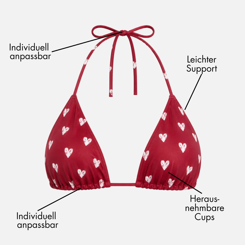 Bikini top corazones