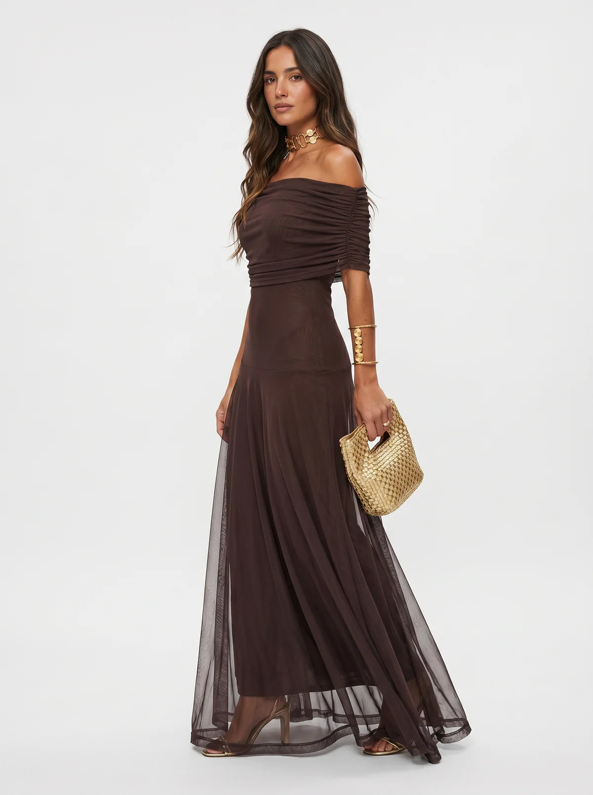 Vestido maxi elegante y sencillo