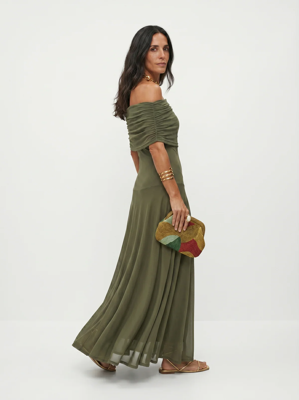 Vestido maxi elegante y sencillo