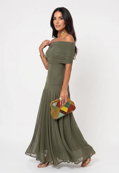 Vestido maxi elegante y sencillo