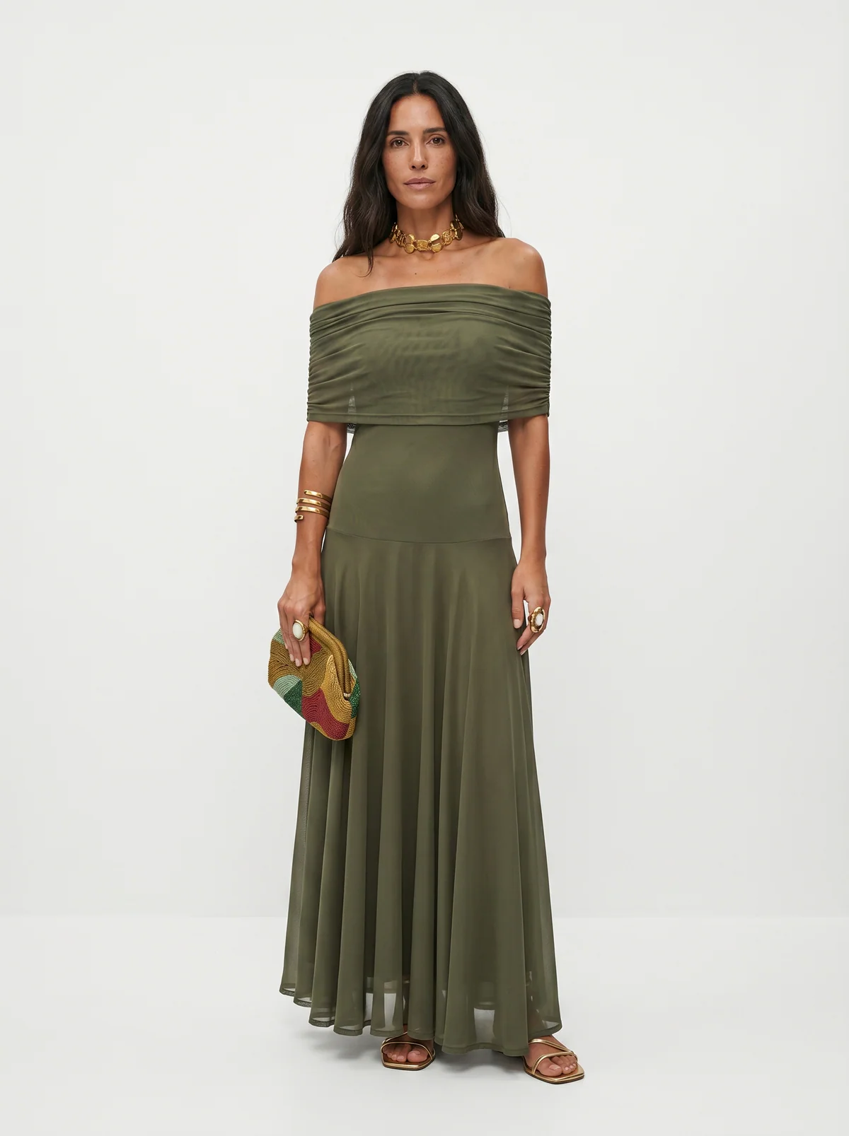 Vestido maxi elegante y sencillo
