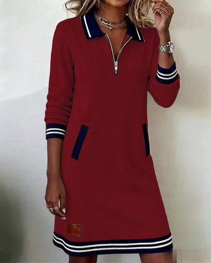 Maria | Vestido con cremallera frontal