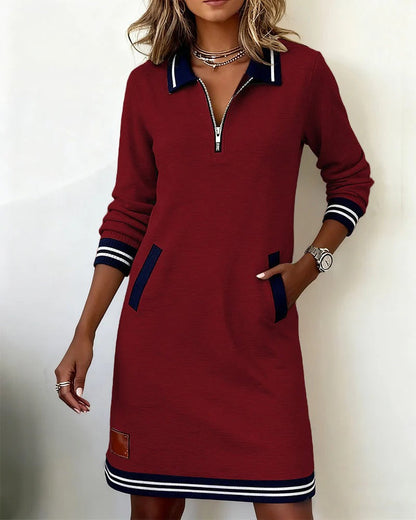 Maria | Vestido con cremallera frontal