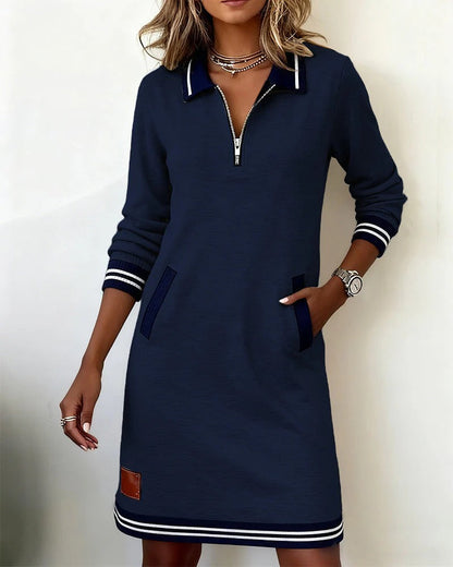 Maria | Vestido con cremallera frontal