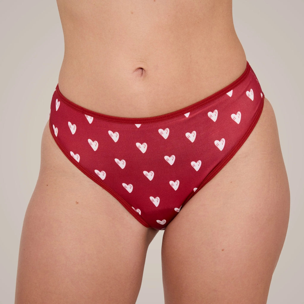 Conjunto de bikini para el periodo «Hearts» - 3 braguitas + top