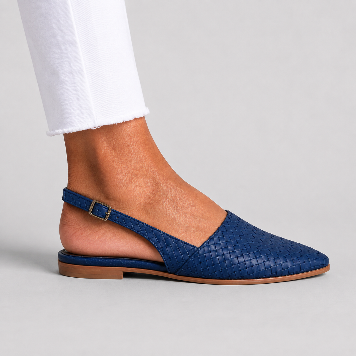 Claudia | Mocasines con tira trasera trenzada