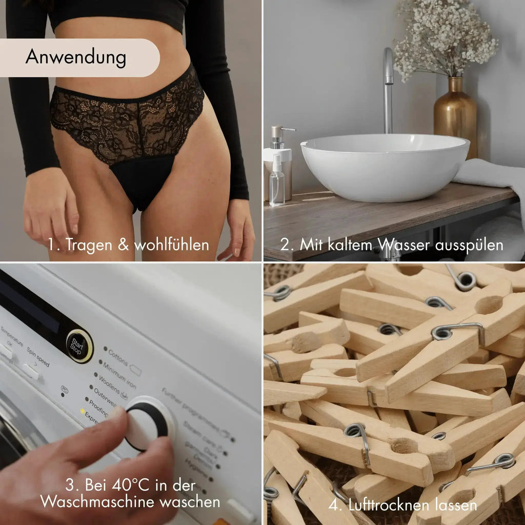 Oferta de verano: 4 braguitas de tela para la menstruación